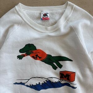 80s Vintage Wetter The better Swim Tour Sweatshirt College University
